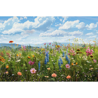 Flower Field Acrylic Canvas